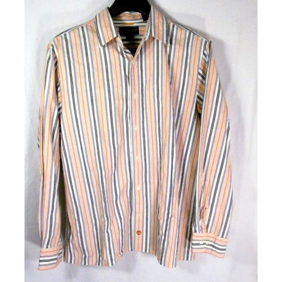 Timberland Shirt Size L Multi Color Stripes - Picture 1 of 4